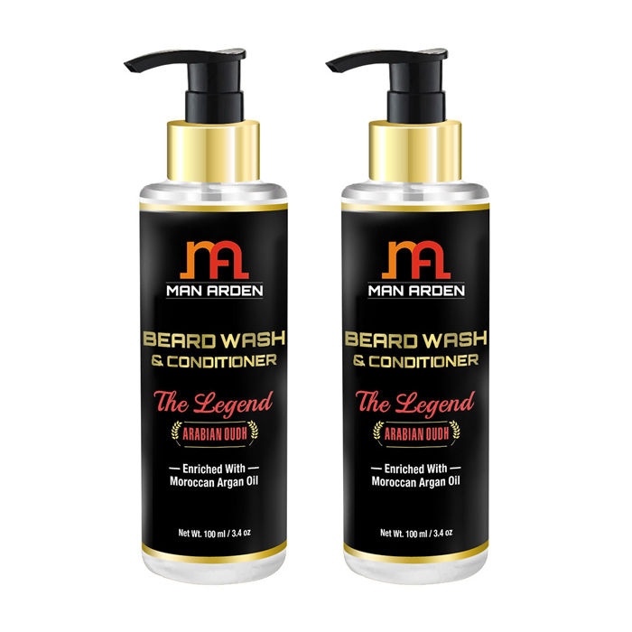 Buy Man Arden Beard Wash (Shampoo) & Conditioner The Legend (100 ml) x Pack of 2 - Purplle