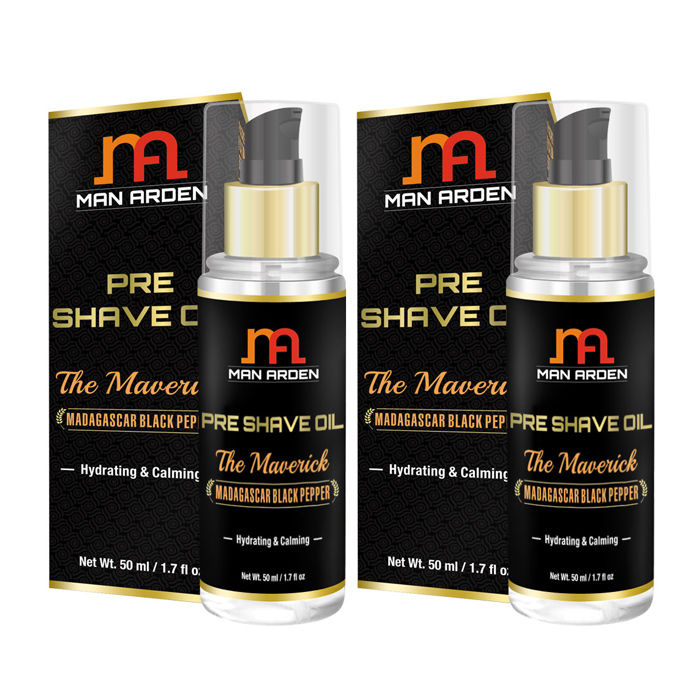 Buy Man Arden Pre Shave Oil The Maverick (50 ml) x Pack of 2 - Purplle