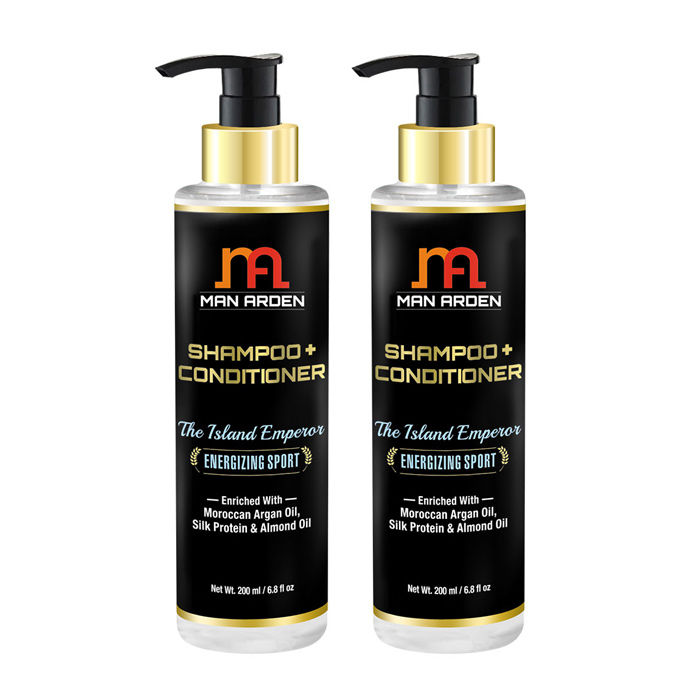 Buy Man Arden Hair Shampoo + Conditioner The Island Emperor (200 ml) x Pack of 2 - Purplle
