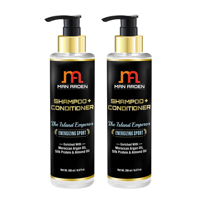 Buy Man Arden Hair Strengthening Shampoo The Pacific Prince (200 ml) x Pack of 2 - Purplle
