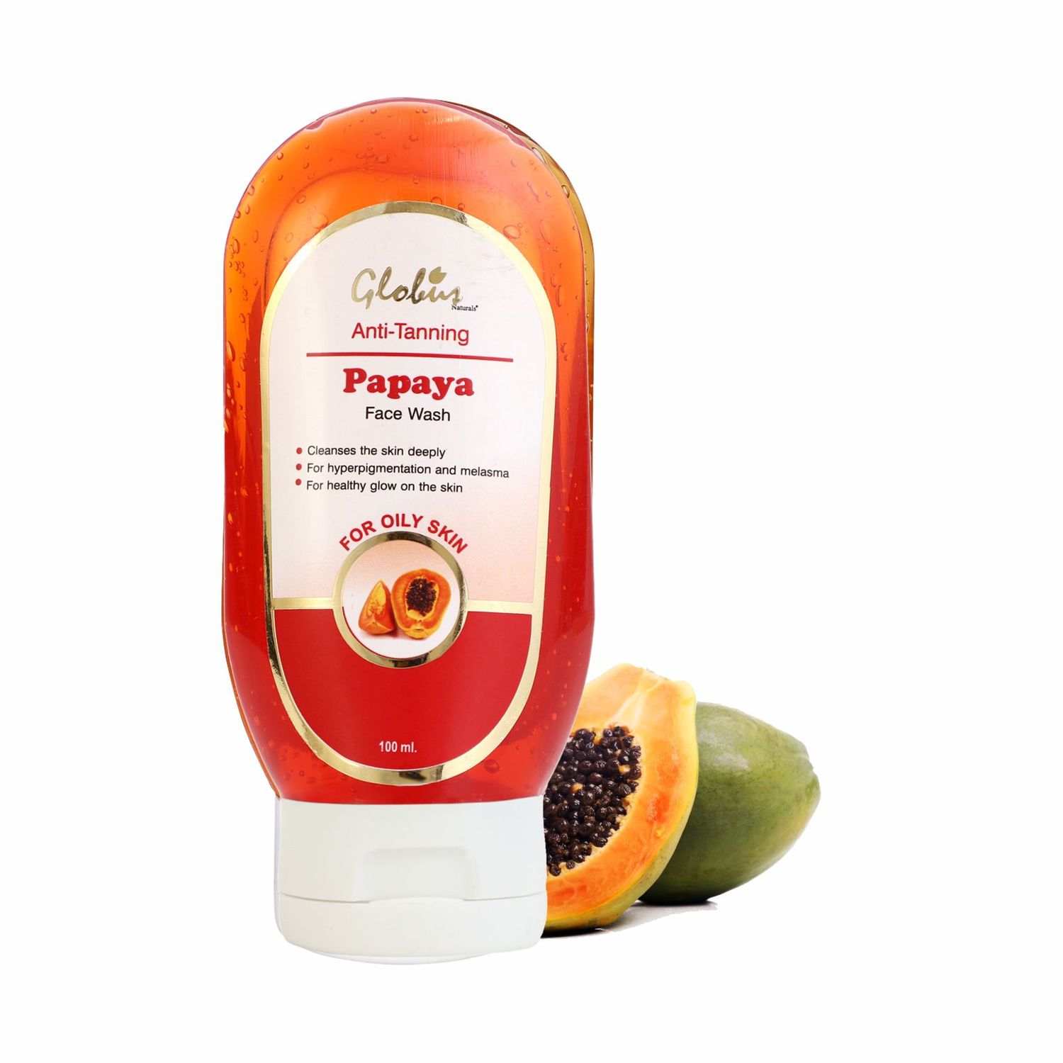 Buy Globus Remedies Anti Tanning Papaya Face Wash (100 ml) - Purplle