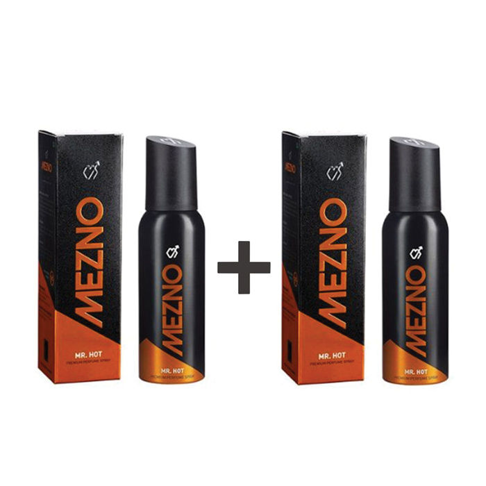 Buy Mezno Mr. Hot - Sizzling And Long Lasting Fragrance Deodorant Body Spray For Men - 24 Hrs Fresh Power - No Gas Deo - (120 ml) (Buy 1 Get 1 Free ) - Purplle