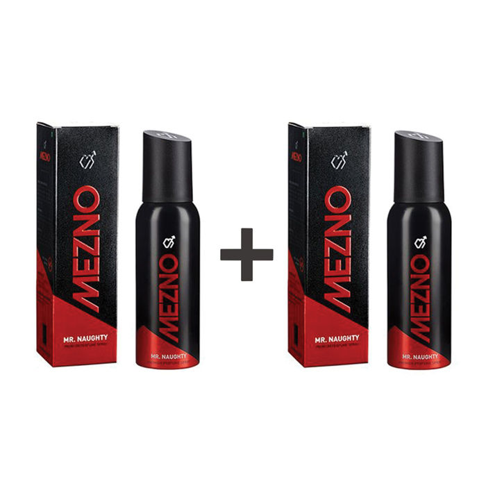 Buy Mezno Mr. Naughty - Fresh Active Fragrance Deodorant Body Spray For Men - 24 Hrs Fresh Power - No Gas Deo - (120 ml) (Buy 1 Get 1 Free ) - Purplle