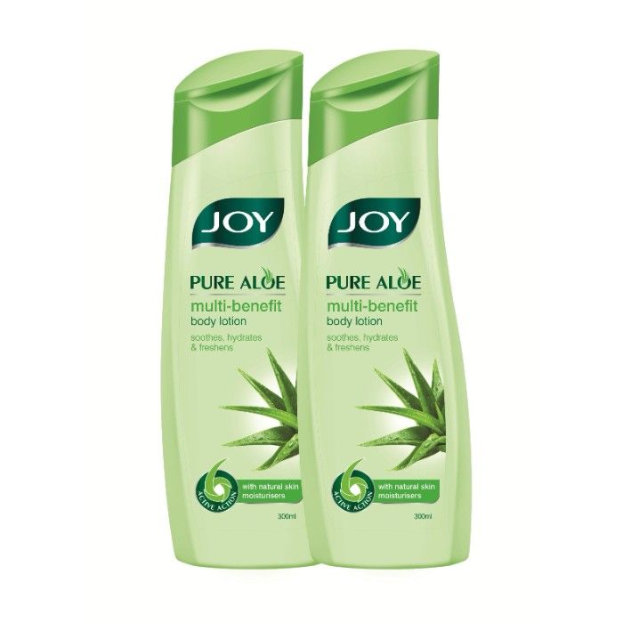 Buy Joy Pure Aloe Multi-Benefit Body Lotion(Pack Of 2 X 300 ml) - Purplle
