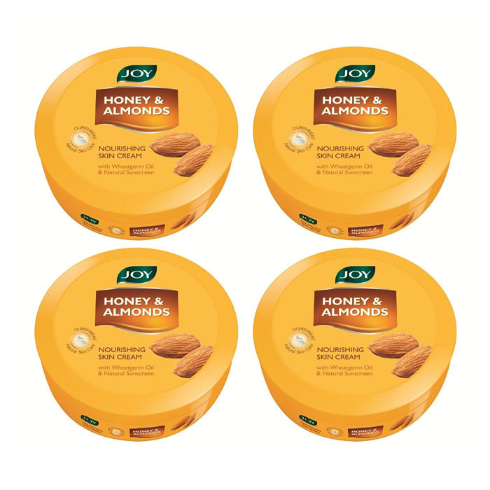 Buy Joy Honey & Almonds Nourishing Skin Cream (Pack Of 4 X200 ml) - Purplle