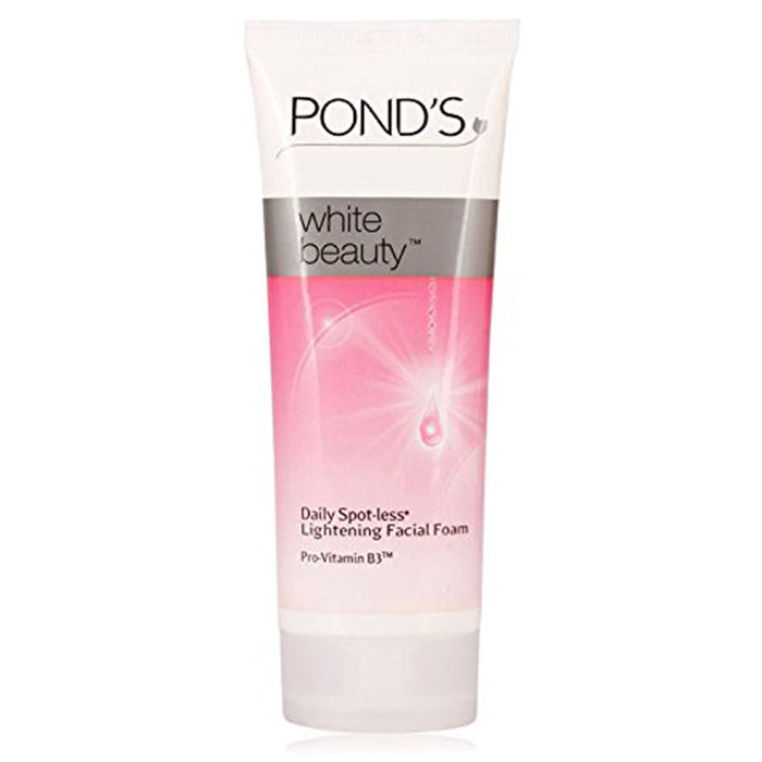 Buy Ponds White Beauty Daily Spot Less Lightening Facial Foam (100 g) (P) - Purplle