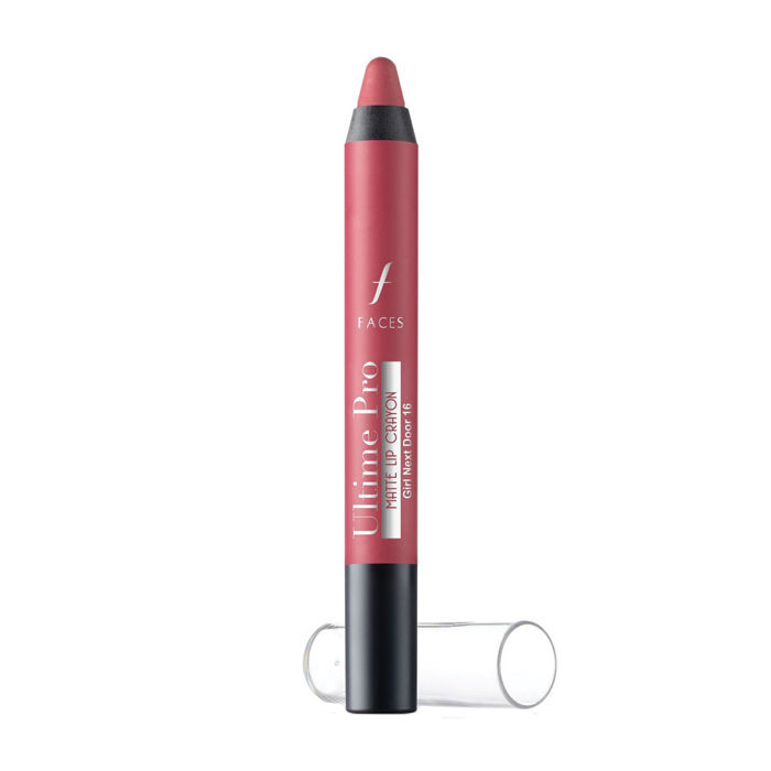 Buy Faces Canada Ultime Pro Lip Crayon Matte Girl Next Door 16 (2.8 g) - Purplle