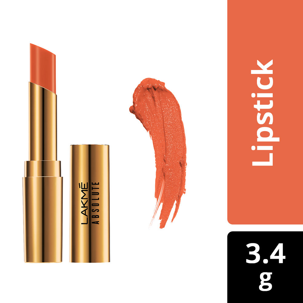 Buy Lakme Absolute Argan Oil Lip Color - Dewy Orange (3.4 g) - Purplle