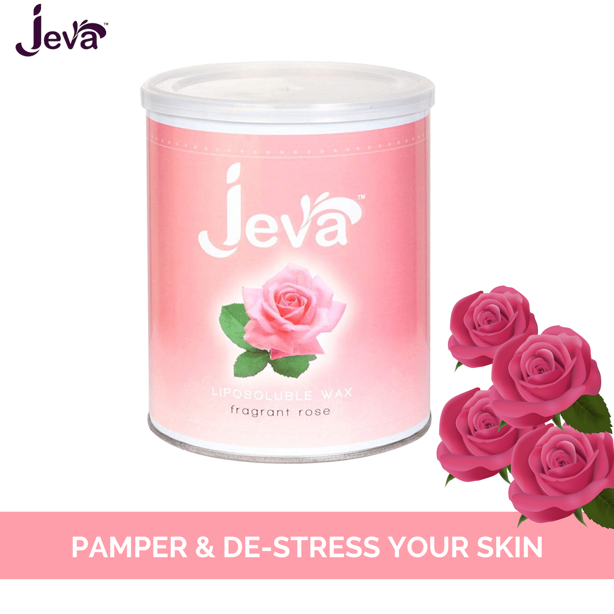 Buy Jeva Liposoluble wax - Rose (800 ml) - Purplle