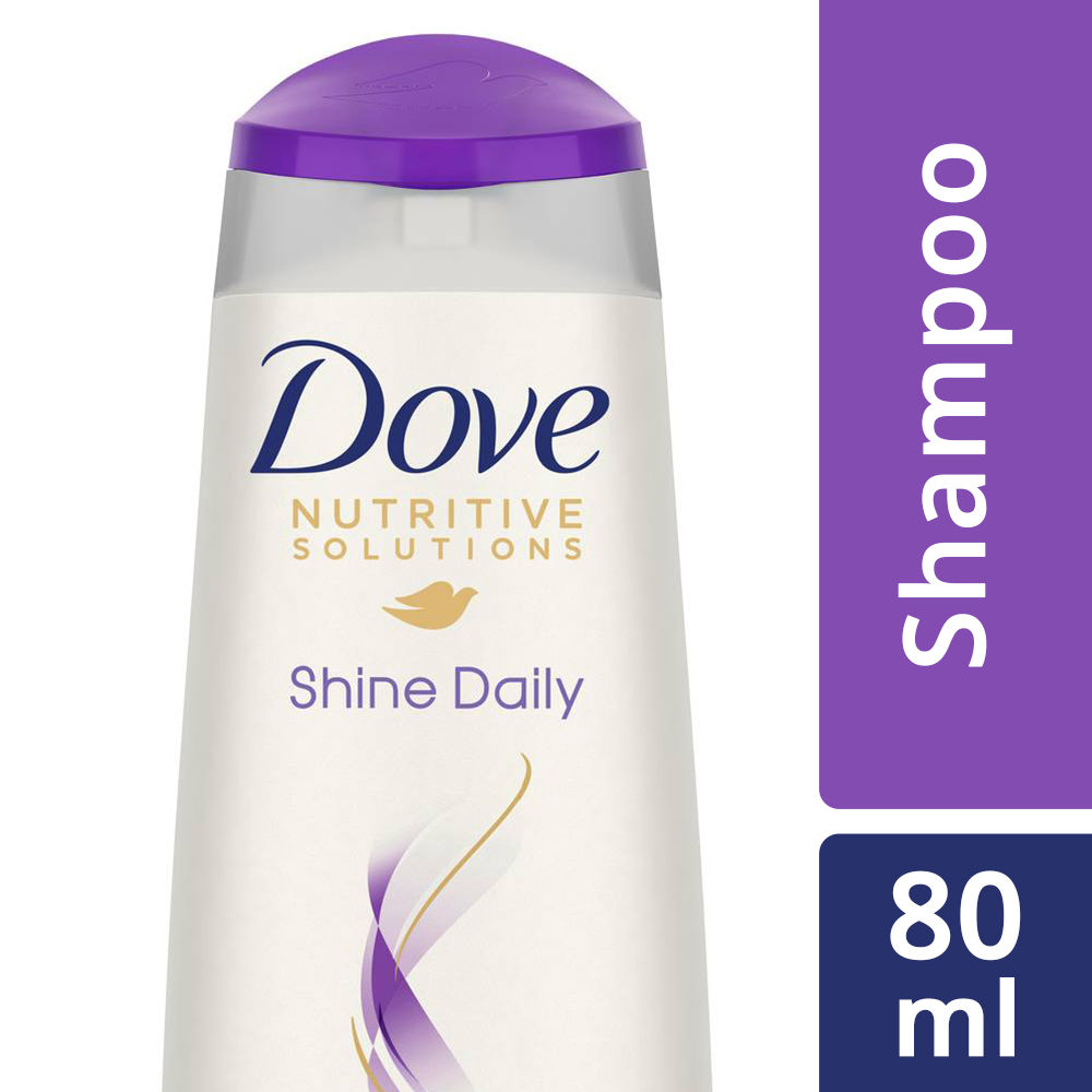 Buy Dove Daily Shine Shampoo (80 ml) - Purplle