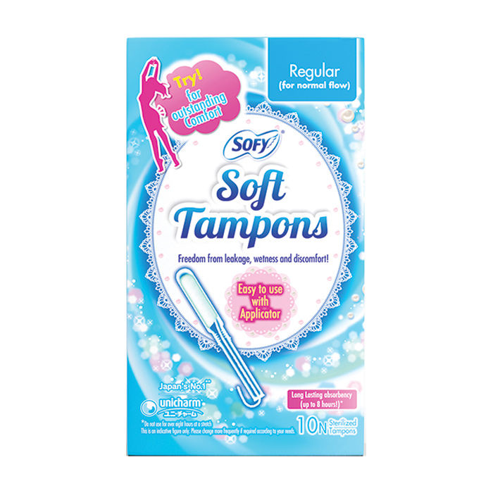 Buy Sofy Soft Tampons - Regular - Pack Of 10 - Purplle