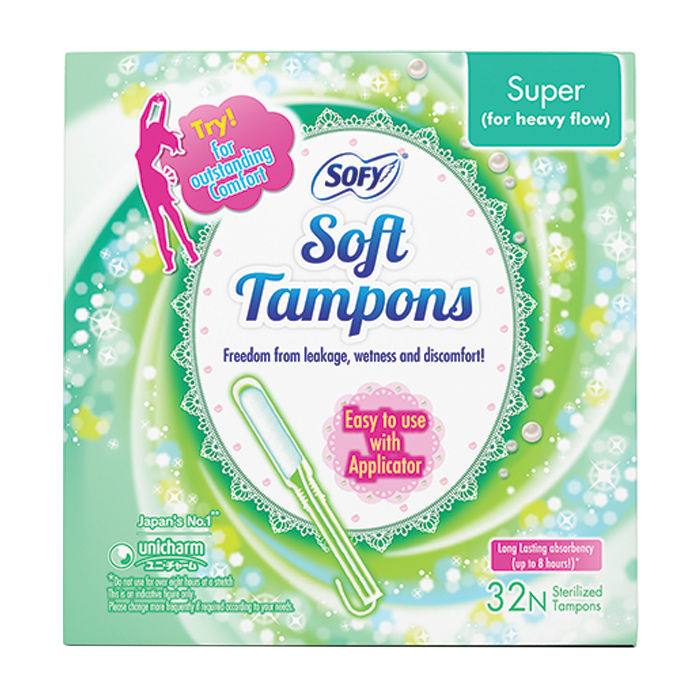 Buy Sofy Soft Tampons - Super-Pack Of 32 - Purplle