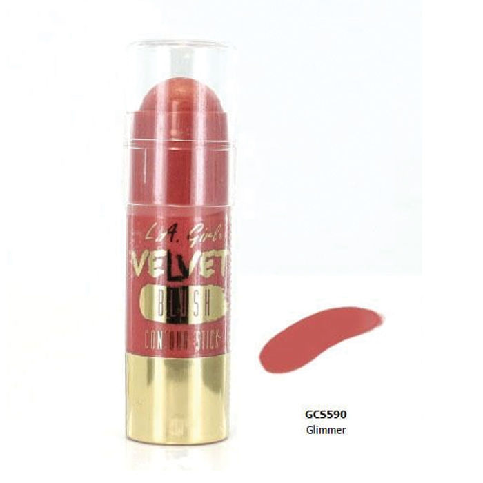 Buy L.A. Girl velvet Contour Blush Stick-Glimmer 5.8 g - Purplle