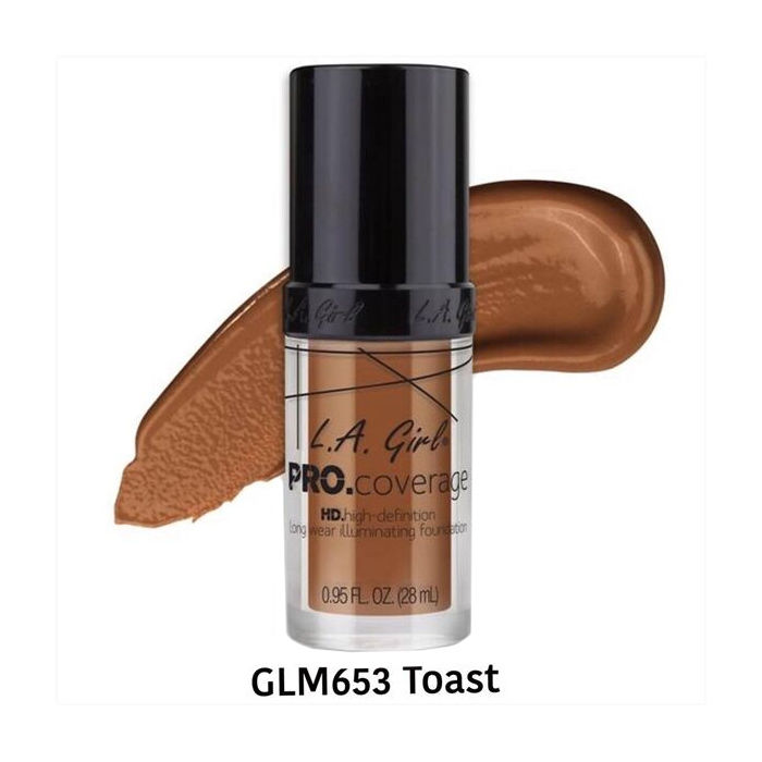 Buy L.A. Girl pro Coverage HD Foundation-Toast 28 ml - Purplle