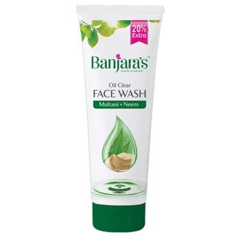 Buy Banjara's Face Wash Multani+Neem (50 ml + 10 ml Extra)Buy 1 Get 1 Free - Purplle