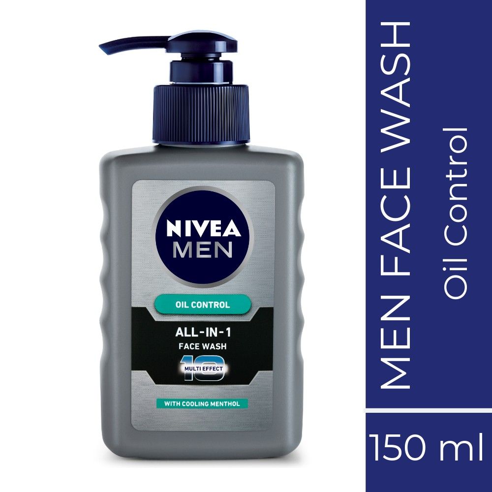 Buy NIVEA MEN Face Wash, Oil Control, 10x Vitamin C, 150ml - Purplle