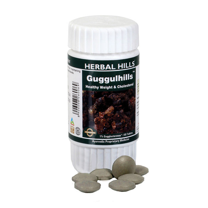 Buy Herbal Hills Guggulhills 60 Tablets - Purplle