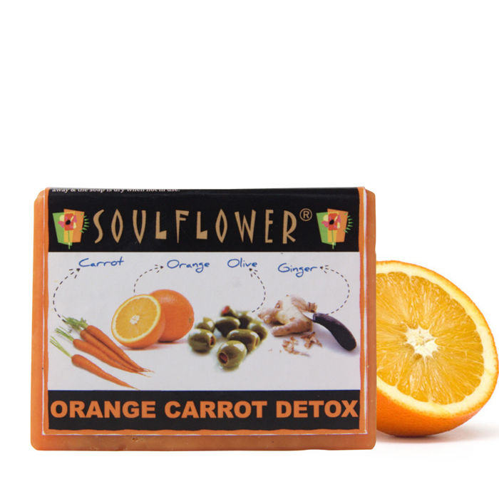 Buy Soulflower Soap Orange Carrot Detox (150 g) - Purplle