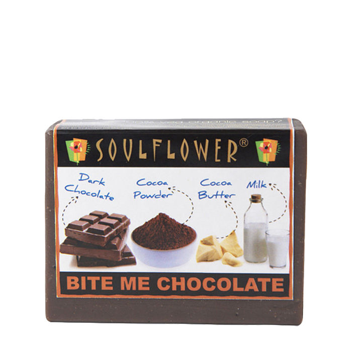 Buy Soulflower Soap Bite Me Chocolate (150 g) - Purplle