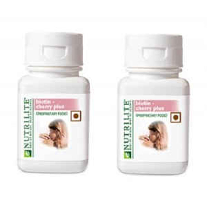 Buy Amway Nutrilite Biotin Cherry Plus Pack Of 2 - Purplle