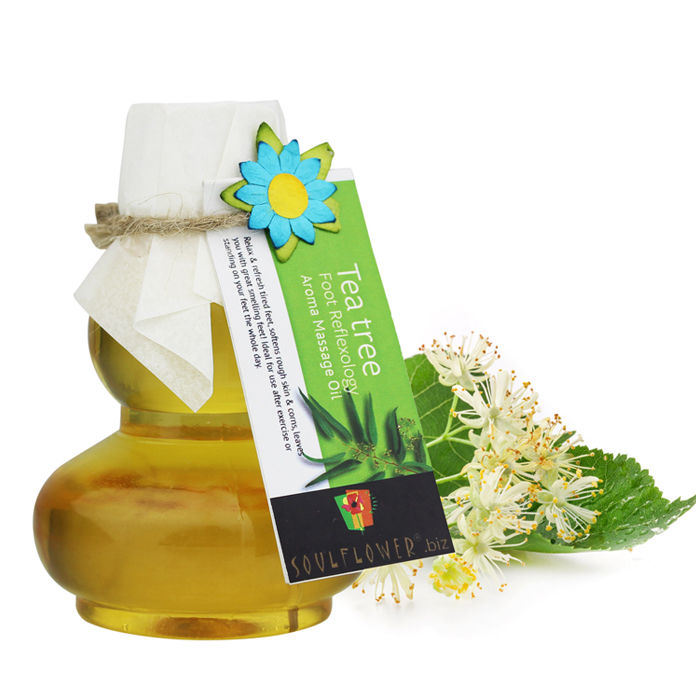 Buy Soulflower Aroma Massage Oil Tea Tree Foot Reflexlogy (90 ml) - Purplle