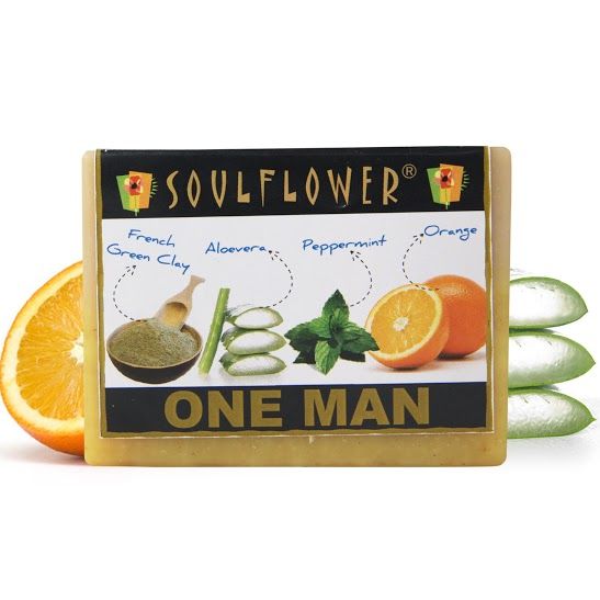 Buy Soulflower Soap One Man Soap (150 g) - Purplle