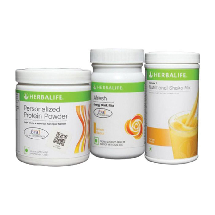 Buy Herbalife Weight Loss Combo Mango, Protein Powder & Afresh Lemon - Purplle
