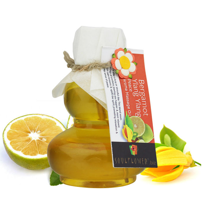 Buy Soulflower Bergamot Ylang Ylang Peace Aroma Massage Oil (90 ml) - Purplle