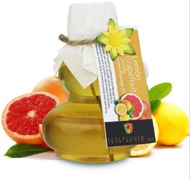 Buy Soulflower Aroma Lemon Grapefruit Uplifting Massage Oil (90 ml) - Purplle