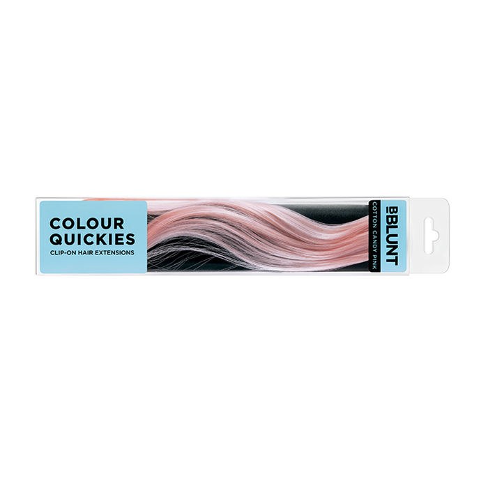 Buy BBLUNT Colour Quickies Clip-On Hair Extension Cotton Candy Pink - Purplle