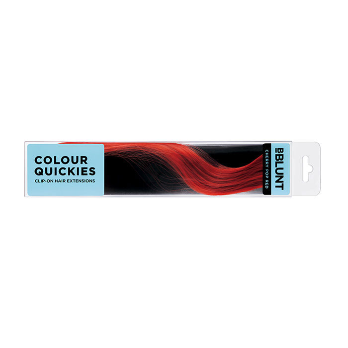 Buy BBLUNT Colour Quickies Clip-On Hair Extension Cherry Pop Red - Purplle