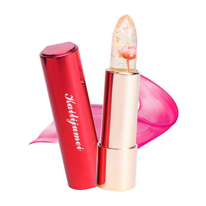 Buy Kailijumei Moisturize Translucent Surplus Bright Flower Jelly Lipstick Barbie Doll Powder (3.8 g) - Purplle