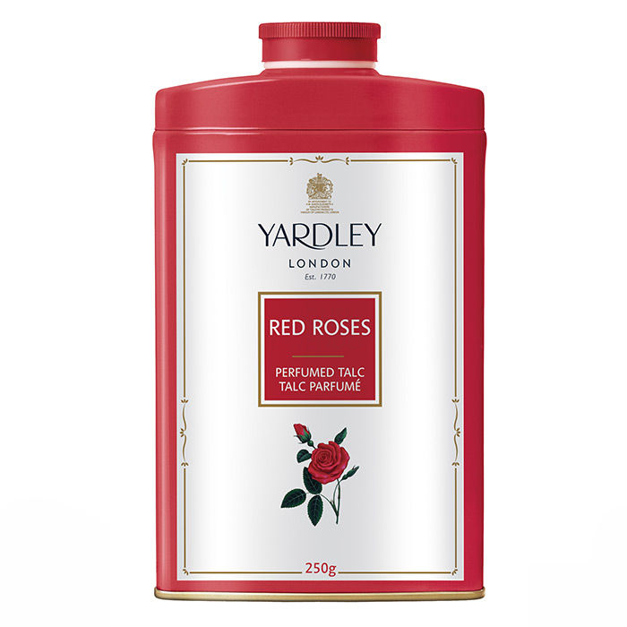 Buy Yardley Red Roses Perfumed Talc (250 g) - Purplle