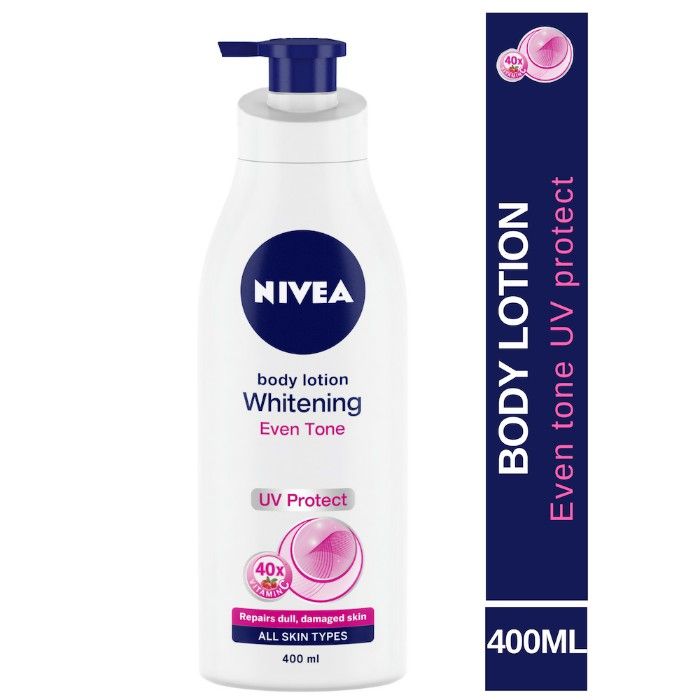 Buy NIVEA Body Lotion, Whitening Even Tone UV Protect, For All Skin Types, 400ml - Purplle