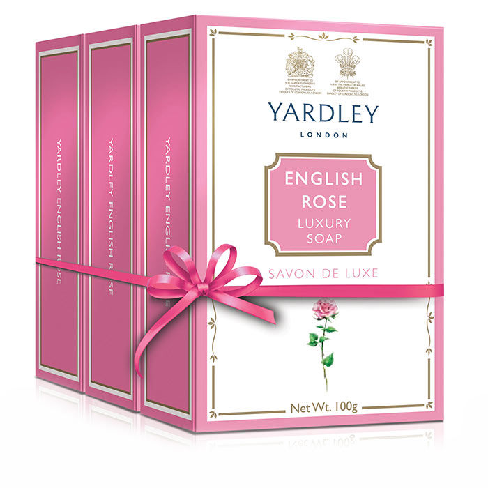 Buy Yardley English Rose Luxury Soap (100gm * 3) - Tripack - Purplle