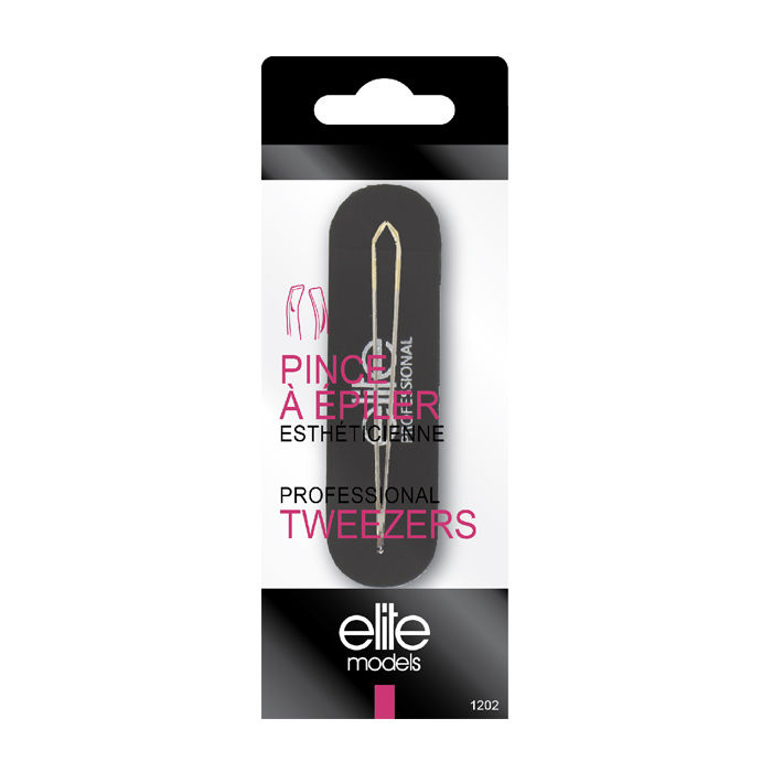 Buy Elite Models (France) Professional Gold Tipped Tweezer Plucker (ABC1202) - Purplle