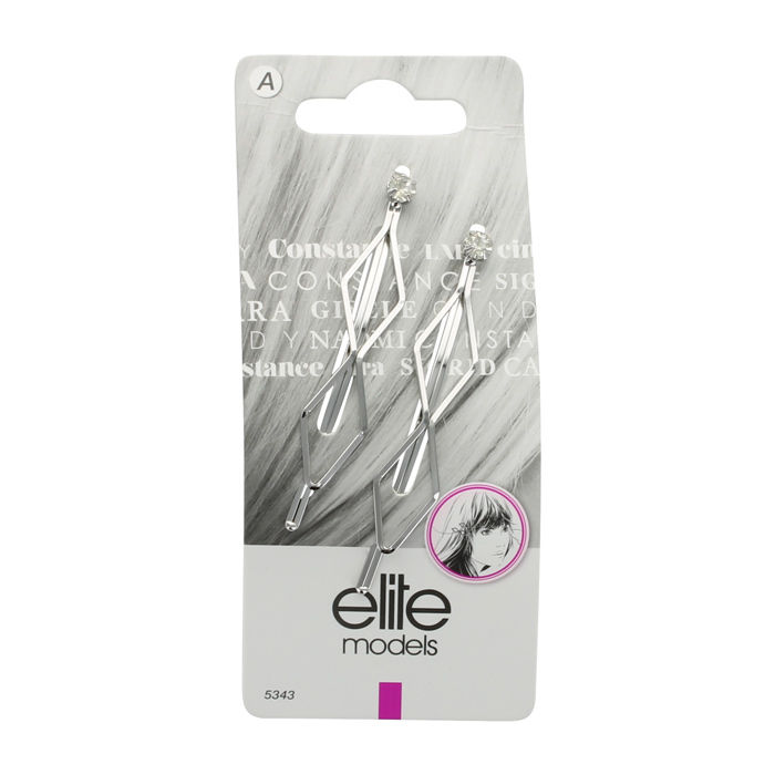 Buy Elite Models (France) Fashion Barrette Hair Clip - Silver (ABC5343a) - Purplle
