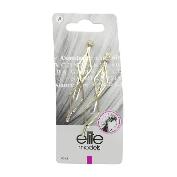 Buy Elite Models (France) Fashion Barrette Hair Clip - Gold (ABC5343b) - Purplle