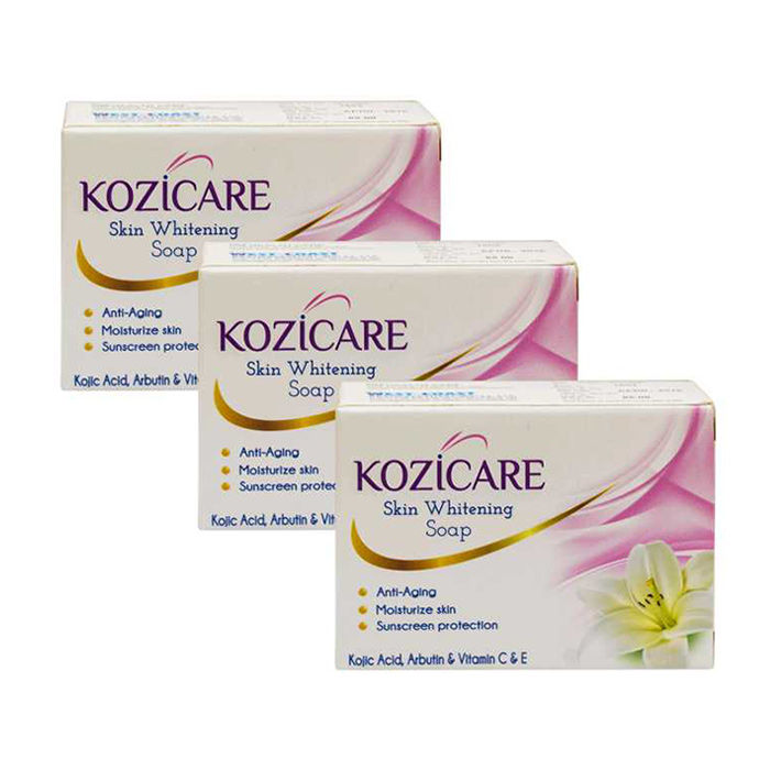 Buy WestCoast Kozicare Skin Whitening Soap (75 g) (Pack Of 3) - Purplle