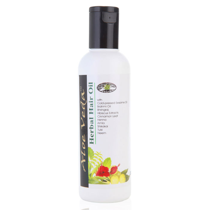 Buy Aloe Veda Herbal Hair Oil 200 ml - Purplle
