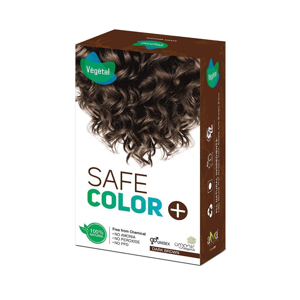 Buy VEGETAL SAFE COLOUR-DARK BROWN- Hair Color - Purplle