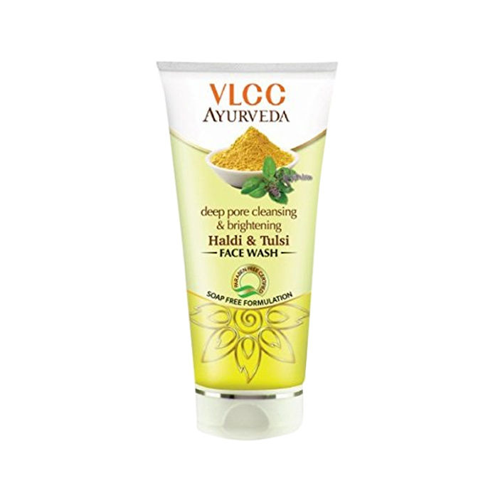Buy VLCC Deep Pore Cleansing & Brightening Haldi & Tulsi Facewash (100 ml) - Purplle