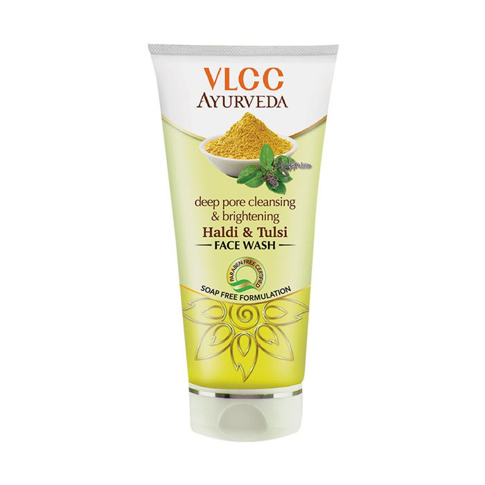 Buy VLCC Deep Pore Cleansing & Brightening Haldi & Tulsi Facewash (50 ml) - Purplle