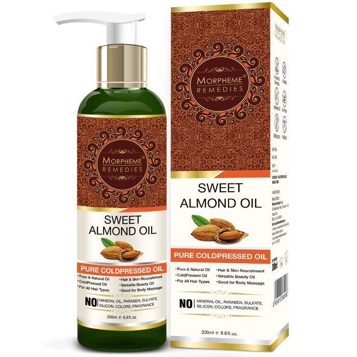 Buy Morpheme Pure Sweet Almond Oil (ColdPressed) For Hair, Body, Skin Care, Face (200 ml) - Purplle
