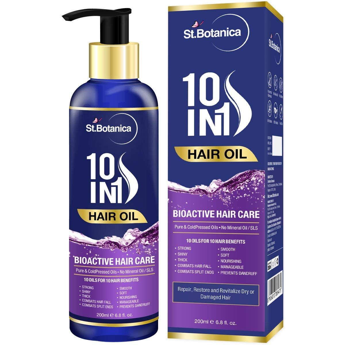 Buy St.Botanica 10 In 1 Hair Oil (200 ml) - Purplle