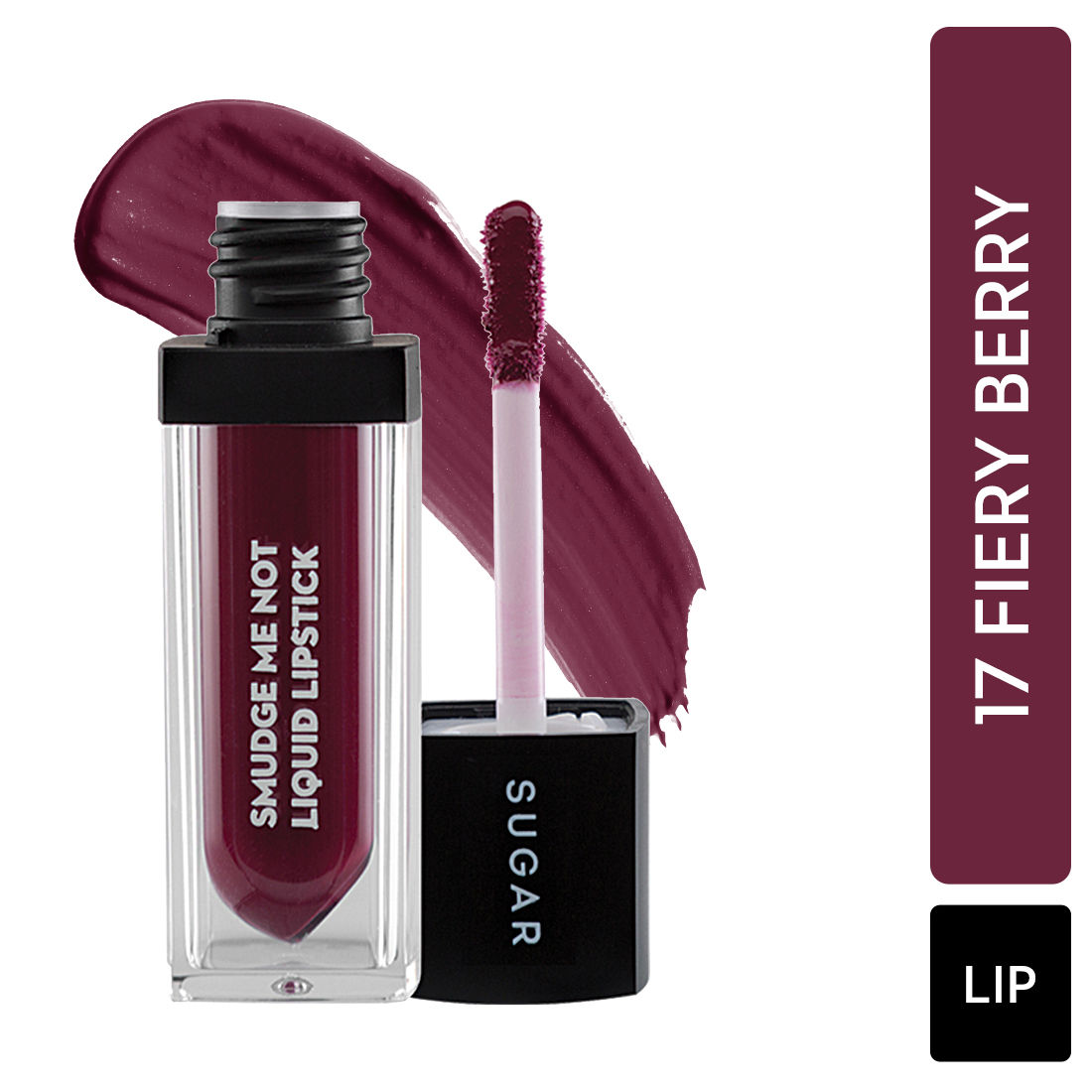 Buy SUGAR Cosmetics - Smudge Me Not - Liquid Lipstick - 17 Fiery Berry (Marsala) - 4.5 ml - Ultra Matte Liquid Lipstick, Transferproof and Waterproof, Lasts Up to 12 hours - Purplle