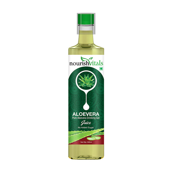 Buy Nourish Vitals Pure Aloe Vera Drinking Gel Juice (500 ml) - Purplle
