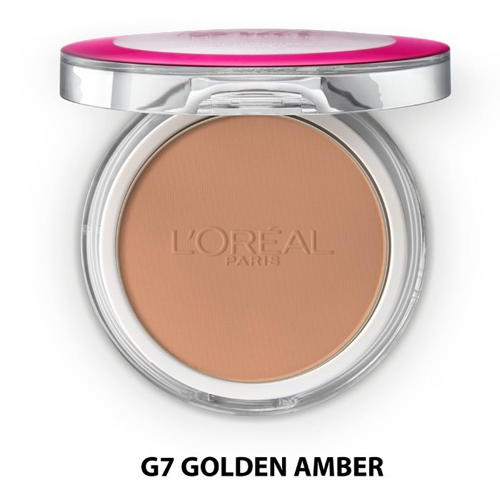 Buy L'Oreal Paris Mat Magique All-In-One Pressed Powder Golden Amber G7 - Purplle