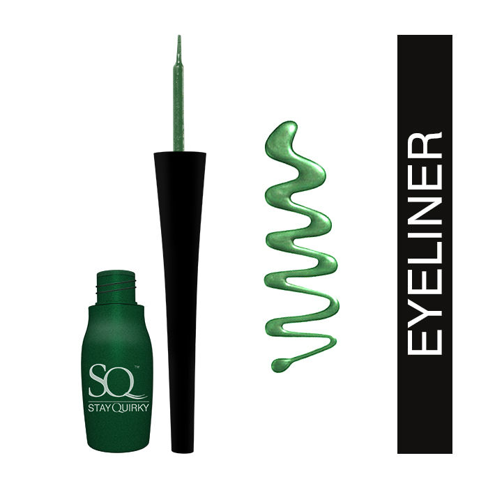 Buy Stay Quirky Liquid Eyeliner, Matte, Green BadAss 3 (5 ml) - Purplle