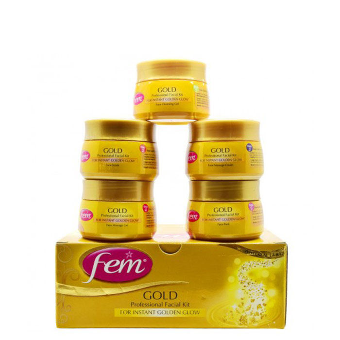 Buy Dabur Fem Gold Facial Kit, 300g - Purplle